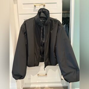 Zara Black Lightweight Bomber Jacket